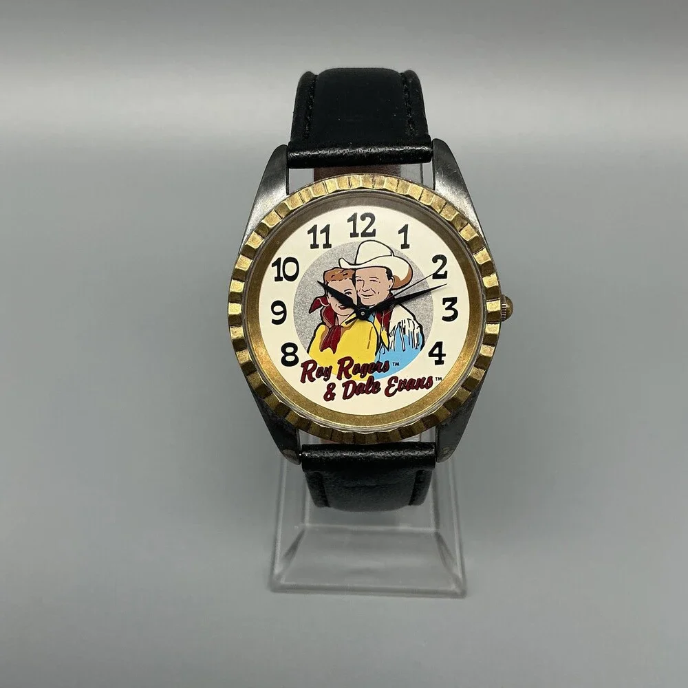 Vintage Fossil Happy Trails Mens Watch 34mm Roy Rogers Dale Evans New Battery